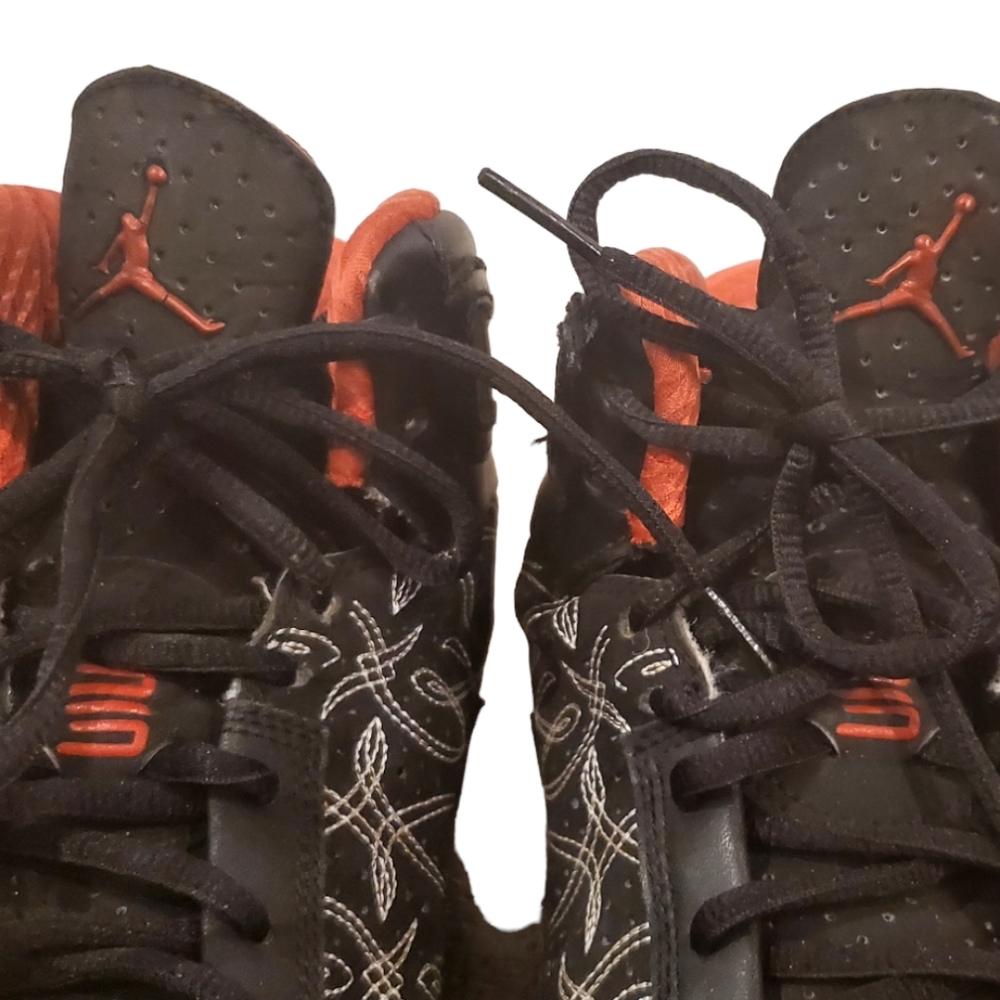Mens Air Jordon Icons Black Varsity Red & White 393852-001, Size 12